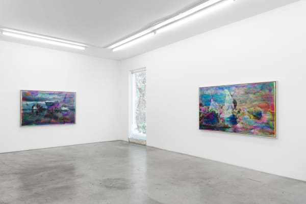 Installation view of Matthew Brandt: Vatnajökull at M+B, March 21 - June 20, 2020
