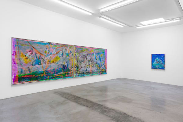 Installation view of Matthew Brandt: Vatnajökull at M+B, March 21 - June 20, 2020