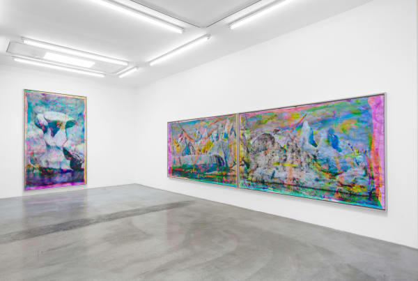 Installation view of Matthew Brandt: Vatnajökull at M+B, March 21 - June 20, 2020