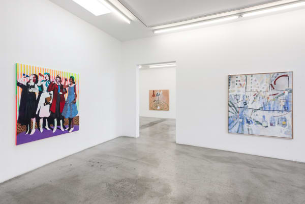 Installation view of Between Rivers, Waterfalls and the Deepest Sea. Open Roads. at M+B, April 24 - May 29