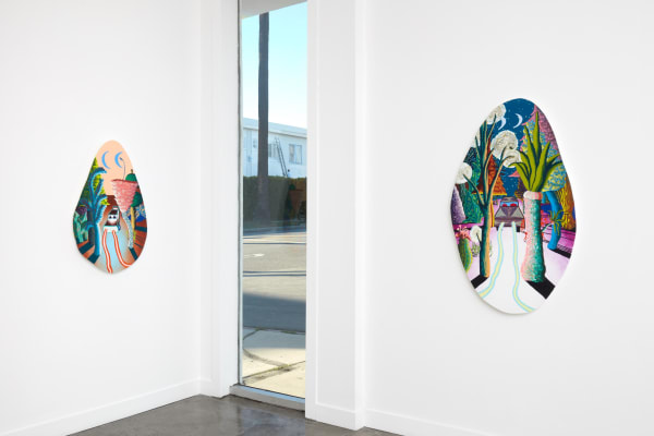 Installation view of Eliot Greenwald, Jungle Egg, 2022