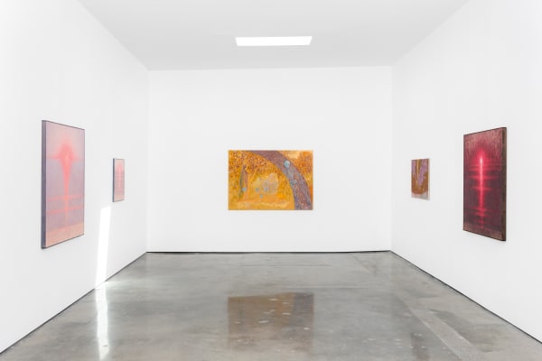 Installation view of The Lurid Season at M+B Doheny, September 2022.