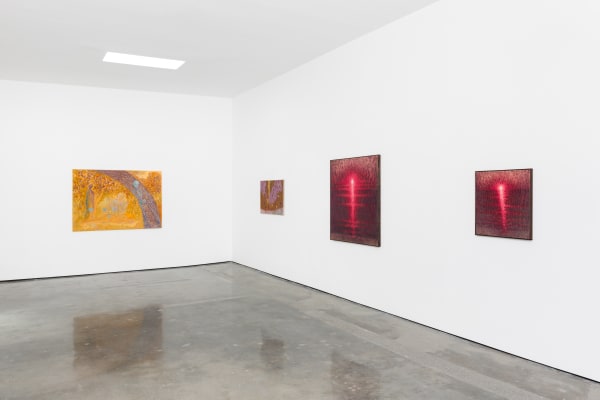 Installation view of The Lurid Season at M+B Doheny, September 2022.