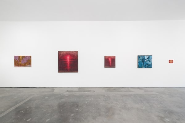 Installation view of The Lurid Season at M+B Doheny, September 2022.