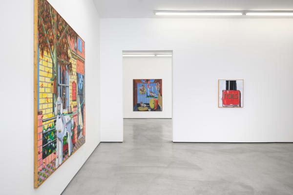Installation view of Kristof Santy: Home Sweet Home at M+B, 2022