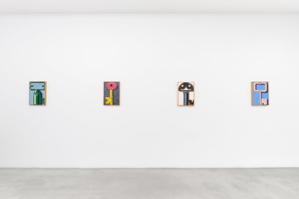 Installation view of Kristof Santy: Home Sweet Home at M+B, 2022