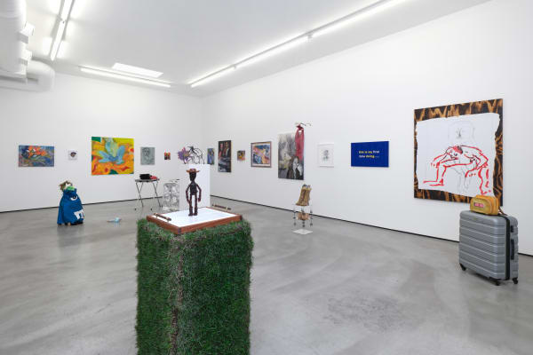 Installation view of Monsieur Zohore: MZ.25 (My Condolences) at M+B, 2023