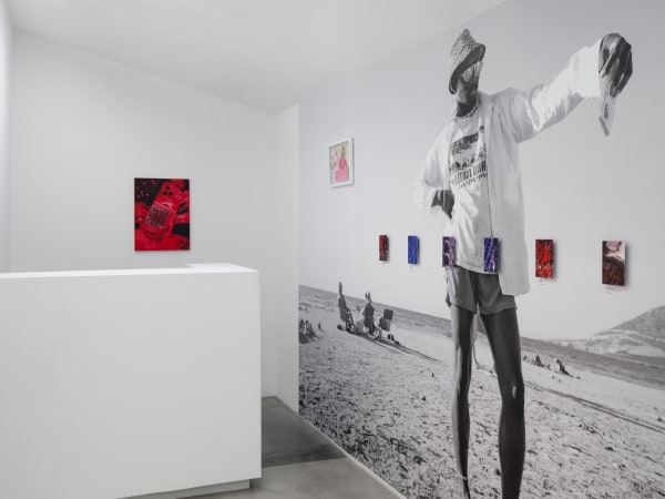 Installation view of Monsieur Zohore: MZ.25 (My Condolences) at M+B, 2023