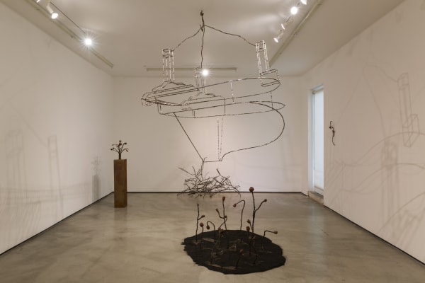 Installation view of Tyler Christopher Brown: This Bitter Earth at M+B, 2023