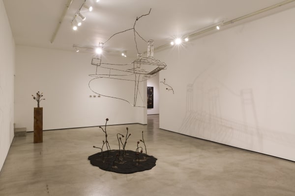 Installation view of Tyler Christopher Brown: This Bitter Earth at M+B, 2023