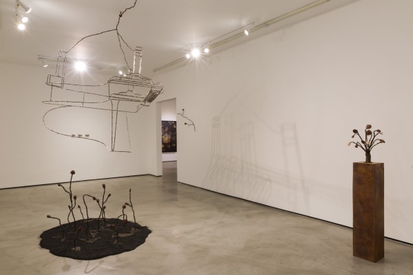 Installation view of Tyler Christopher Brown: This Bitter Earth at M+B, 2023