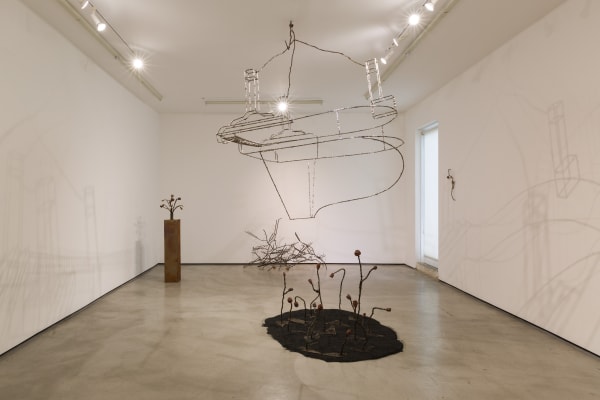 Installation view of Tyler Christopher Brown: This Bitter Earth at M+B, 2023