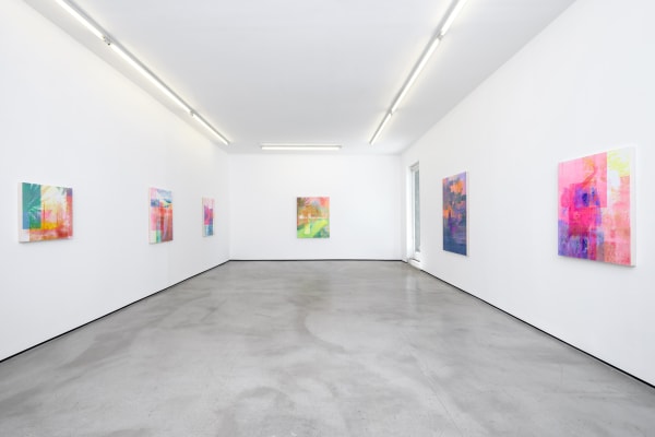 Installation view of Zoe Walsh: When the breezes start at M+B, 2023
