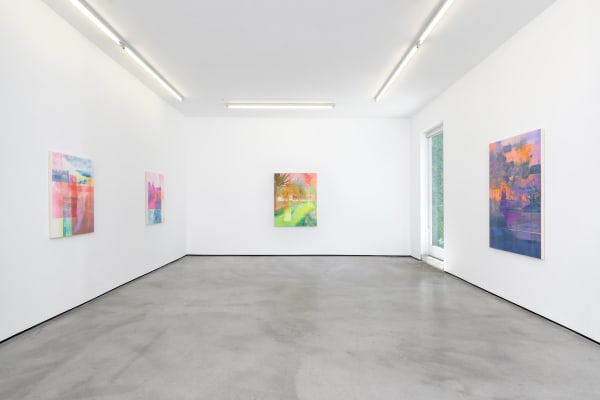 Installation view of Zoe Walsh: When the breezes start at M+B, 2023