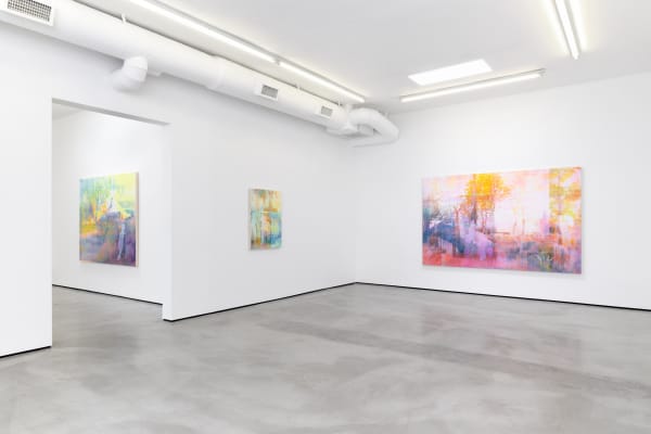 Installation view of Zoe Walsh: When the breezes start at M+B, 2023
