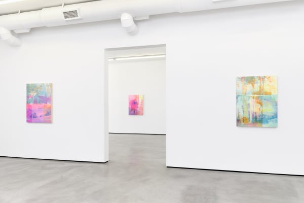 Installation view of Zoe Walsh: When the breezes start at M+B, 2023