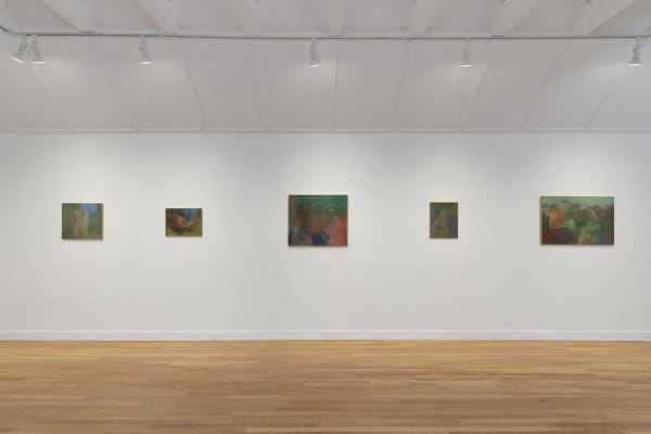 Installation view of Ben Walker: Life Without God at M+B, 2023