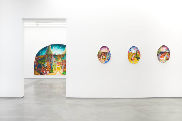 Installation view of Eliot Greenwald: Listening Arm at M+B, Los Angeles, 2023