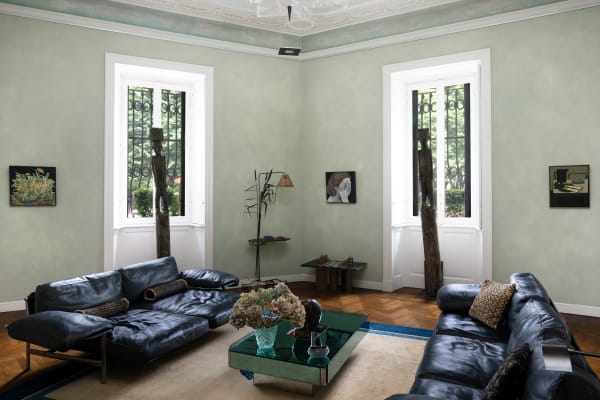 Installation view of Nocturnes: William Wright & Oxana Tregubova, Casa MB, Milan, Italy