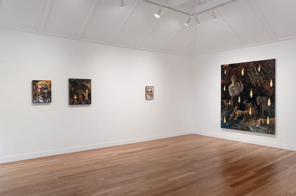 Installation view of Dennis Scholl: A Report on Hidden Kindness, M+B, Los Angeles, CA