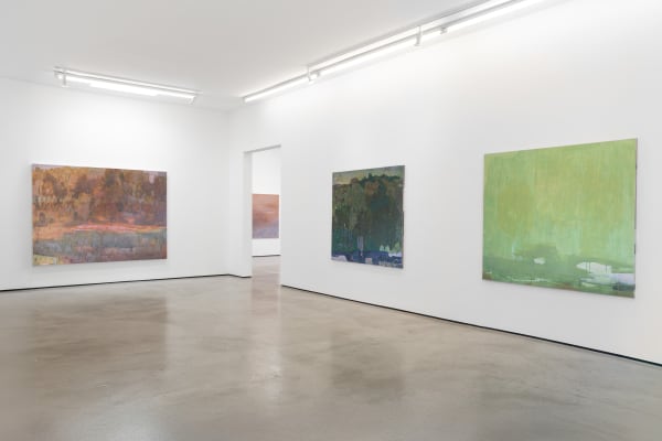 Installation view of Catherine Fairbanks: Nurses Under Lakes, M+B, Los Angeles,