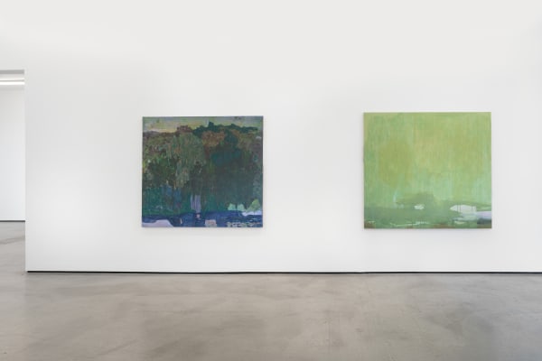 Installation view of Catherine Fairbanks: Nurses Under Lakes, M+B, Los Angeles,