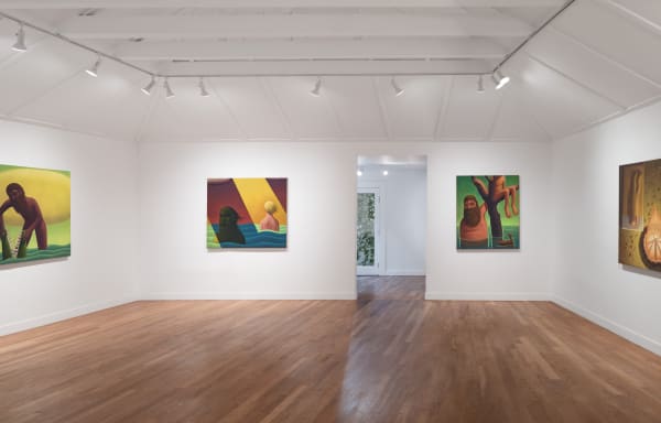 Installation view of Nat Meade: Tomorrow, the Flood at M+B, Los Angeles, 2024