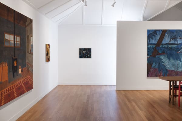 Installation view of James Morse: Prairie Cloth & Northern Pine