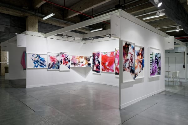 Installation view of Mariah Robertson at FIAC's (OFF)ICIELLE ART FAIR, 2015