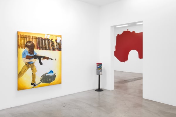 Installation view of Pat Phillips: Summer Madness at M+B, 2020