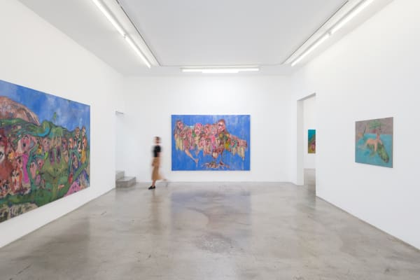 Installation view of Eva Beresin: Beware of the spirits that you call, at M+B, July 17 - Sept 11, 2021