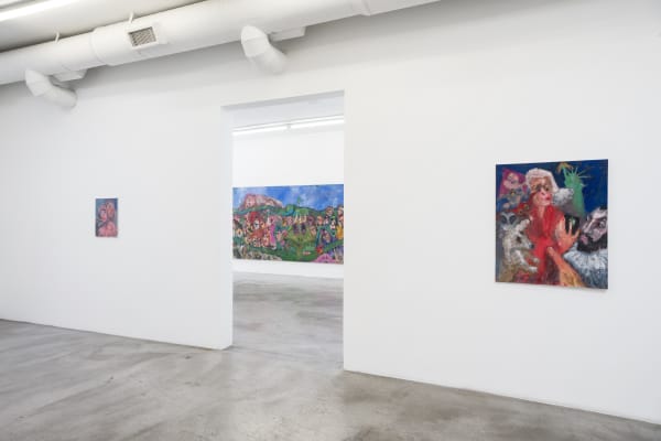 Installation view of Eva Beresin: Beware of the spirits that you call, at M+B, July 17 - Sept 11, 2021