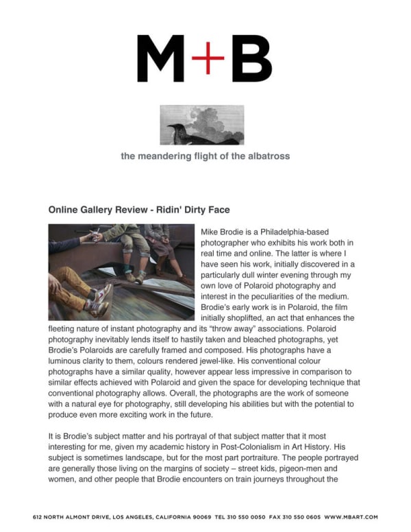 Online Gallery Review - Ridin' Dirty Face