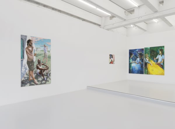 Contemporary art on gallery walls in central Copenhagen, Vesterbro