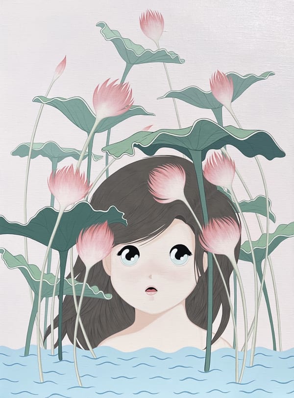 Ivory Yeunmi Lee, Alison in the Garden of Lotus, 2022