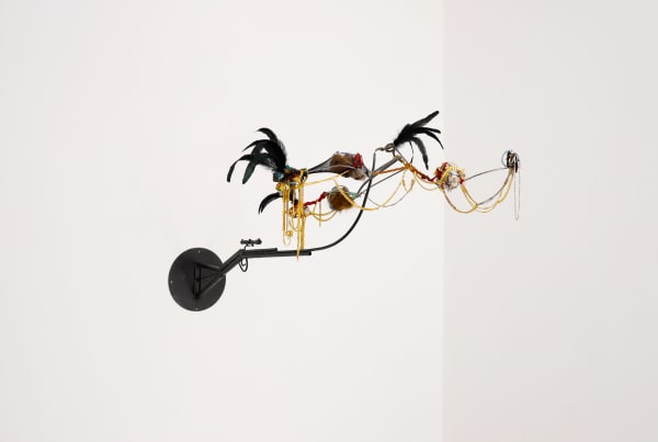 Fortune Bird, Tong Kunniao, 2020, mixed media (artificial wool, metal, fabric, etc.), 90x90x150cm Photot by Oskar Pawelko, Courtesy Hua International