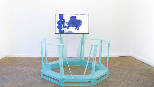 Installation view, Triptych and Two Balconies, 2019/20, courtesy of the artits and Hua international, Berlin