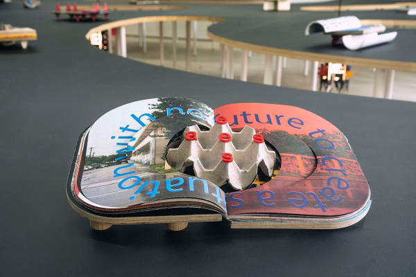 "There is no longer an elsewhere”, 2021, Rafael Domenech, Plywood, wood, eggcarton, plexiglass, laser-print on various papers, archivalglue, Unique, 26.5cm×30cm×9cm, courtesy of the artist and the Hua International, Beijing