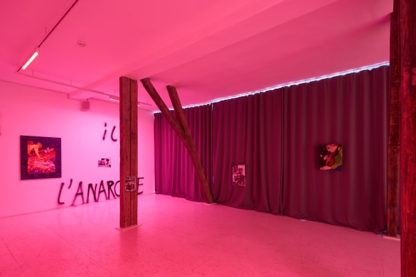The Night Eats All Objects, 2024,Lea von Wintzingerode with Paul DD Smith, Adrijana Gvozdenović, and Filipe Lippe/Mr. Cosmic Slop, Hua International Berlin, photos by Joe Clark. Courtesy of the artist and Hua International.