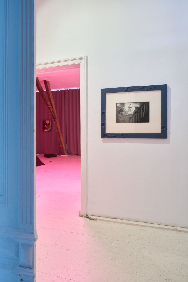 The Night Eats All Objects, 2024,Lea von Wintzingerode with Paul DD Smith, Adrijana Gvozdenović, and Filipe Lippe/Mr. Cosmic Slop, Hua International Berlin, photos by Joe Clark. Courtesy of the artist and Hua International.