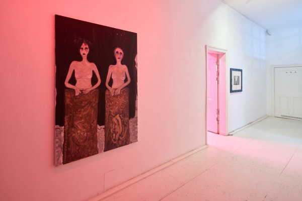 The Night Eats All Objects, 2024,Lea von Wintzingerode with Paul DD Smith, Adrijana Gvozdenović, and Filipe Lippe/Mr. Cosmic Slop, Hua International Berlin, photos by Joe Clark. Courtesy of the artist and Hua International.
