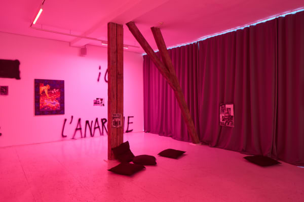 The Night Eats All Objects, 2024,Lea von Wintzingerode with Paul DD Smith, Adrijana Gvozdenović, and Filipe Lippe/Mr. Cosmic Slop, Hua International Berlin, photos by Joe Clark. Courtesy of the artist and Hua International.