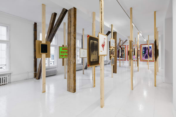 Exhibition View, 2025, Splinters of Angst Derelict, at Hua International Berlin. Photo by Joe Clark, courtesy of the arists and Hua International.