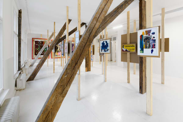 Exhibition View, 2025, Splinters of Angst Derelict, at Hua International Berlin. Photo by Joe Clark, courtesy of the arists and Hua International.