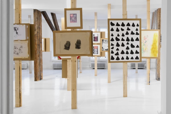 Exhibition View, 2025, Splinters of Angst Derelict, at Hua International Berlin. Photo by Joe Clark, courtesy of the arists and Hua International.