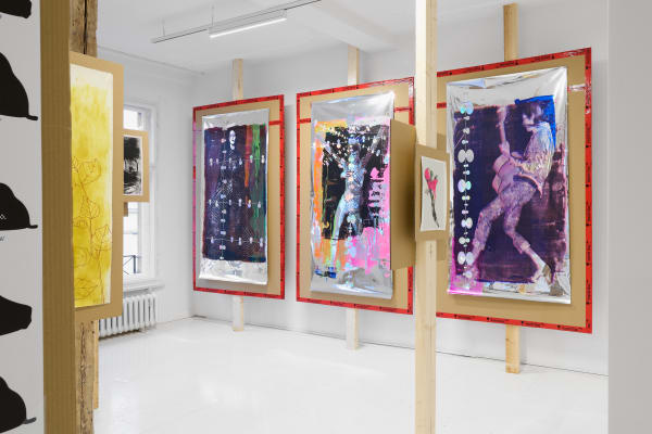 Exhibition View, 2025, Splinters of Angst Derelict, at Hua International Berlin. Photo by Joe Clark, courtesy of the arists and Hua International.