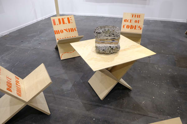 Installation view, 2021,Rafael Domenech,ARCO, courtesy of the artist and HuArt Company GmbH Booth Designed by Krista Xueying Yu.