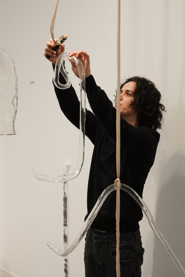 Installation view, 2021, Fanny Giquel, Frieze London, courtesy of HuArt Company GmbH Booth designed by Krista Xueying Yu