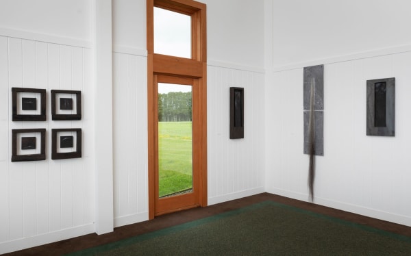 psalm for unknowing 1 - 4 (far left) psalm for listening: umbilicus (left) cantos for the anthropocene 15 - 16 (center) to enter into what is there (right) Photo: Pete Mauney 2022