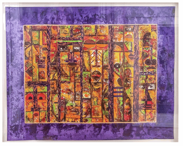 THEIR VOICES CAN BE HEARD Alvin Roy 2022 18" x 22" oil on paper